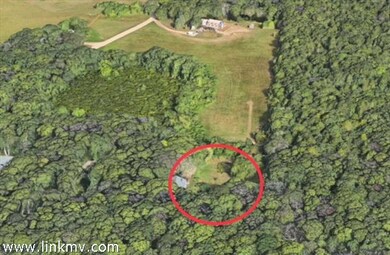 The lot has views of the open fields belonging to Sweetened Water Farm.