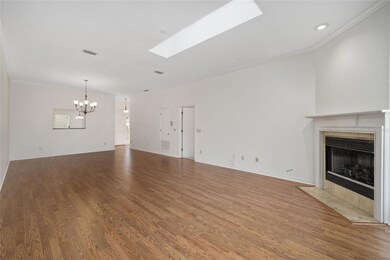 Living room with fireplace