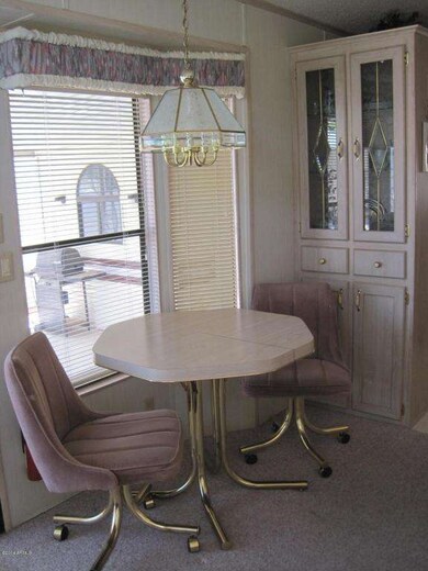 Bay window at dining area