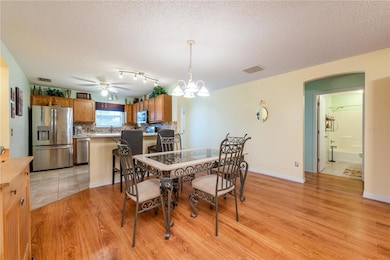 Dedicated Dining Space open to Living Room