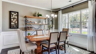 Photo is of decorated model home