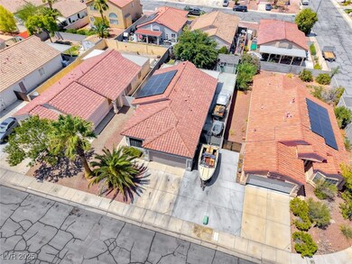 Aerial view of residential area
