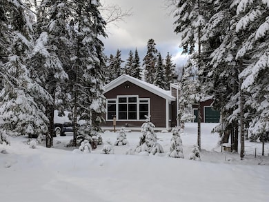 Front of home in winter