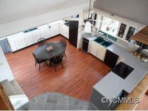 Looking Down on Kitchen