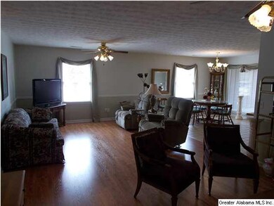 Large open floor plan  living room