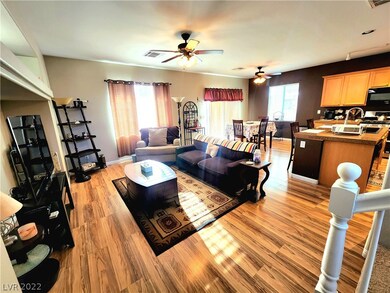 Open floor plan, you can walk around to the living