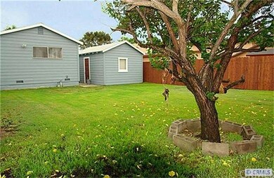back of garage and house