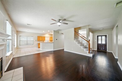 This inviting home features an open-concept living