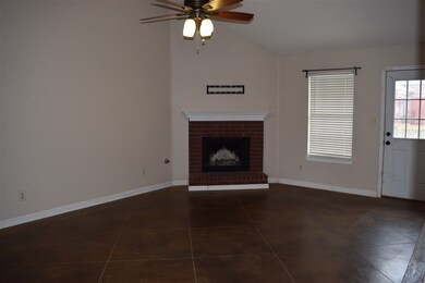 Wood burning fireplace