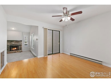 Dining area and sliding glass door to private back patio
