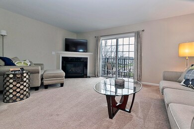 1411 Academy Living Room & Fireplace