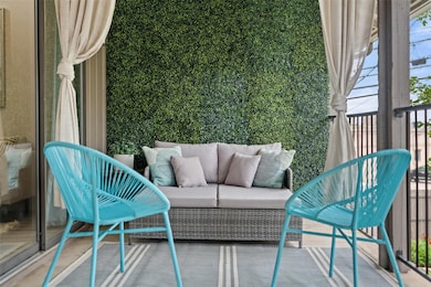 Balcony with outdoor lounge area