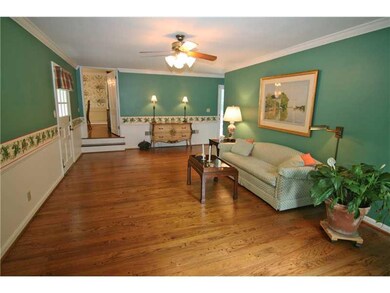 Living Room. The step-down living room has a butle