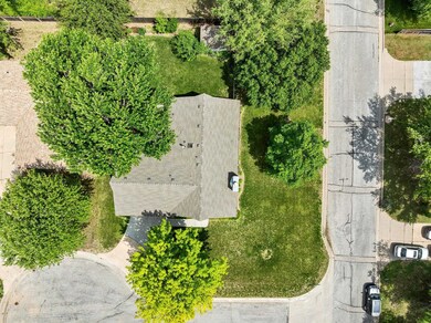 Aerial view of home.