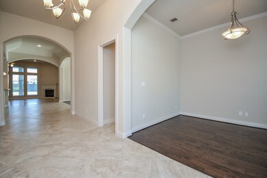 This wide open, airy view follows straight through to your spacious living/family area.