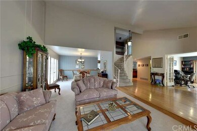 Bamboo flooring Entry showing Vaulted ceilings, Fo