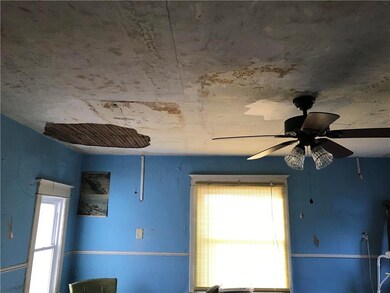 Some peeling ceiling  not sure what from its on th