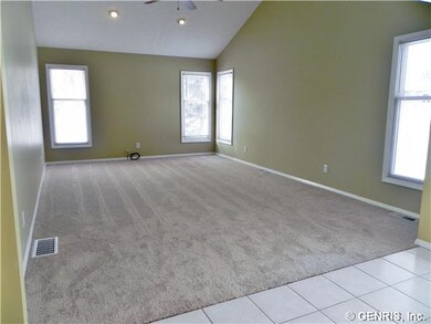 Family Room. Brand new never walked on carpet thro