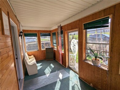 The front porch allows for lots of light!