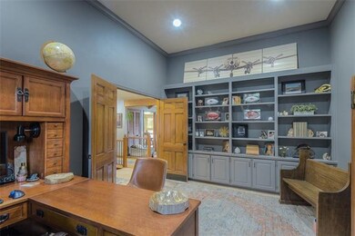 Main Floor Office w/ beautiful custom built-in she