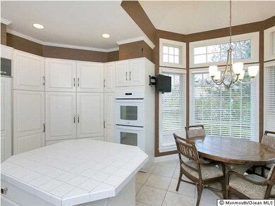 Kitchen is light and bright