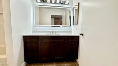 Bathroom with visible vents, tile patterned floori