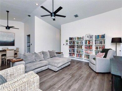 VAULTED CEILINGS LIVING RM