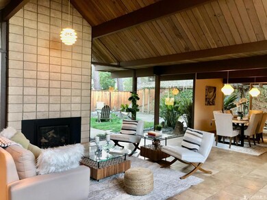 LIVING ROOM AND DINING ROOM WITH VIEW OF THE GAS F