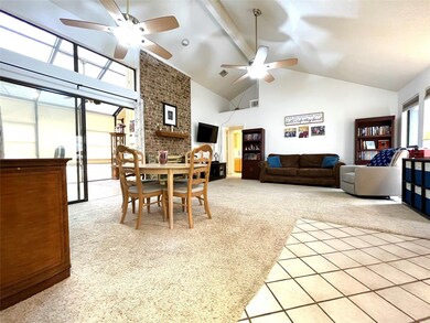 Enter to soaring 13' cathedral ceilings!