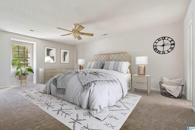 Primary bedroom has been virtually staged.