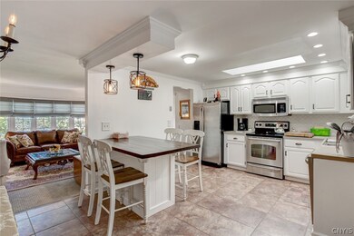 View of the open concept featuring formal living r