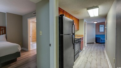 Kitchen featuring light hardwood / wood-style floo