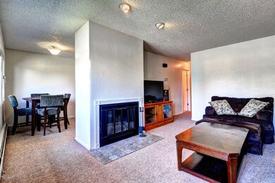 Living room and dining area