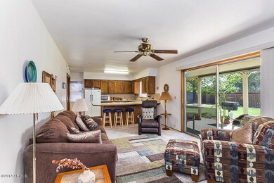 Family Room Flows into the Kitchen