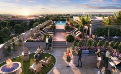 Rooftop pool rendering