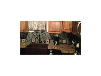 Kitchen. Granite counters, hammered copper sink an