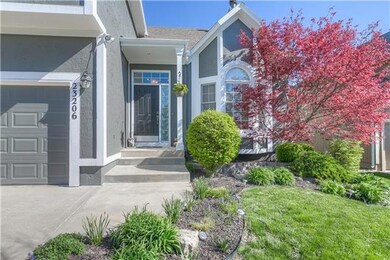 Beautiful landscaping outside the front entryway