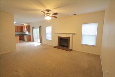 Family room opens to kitchen.