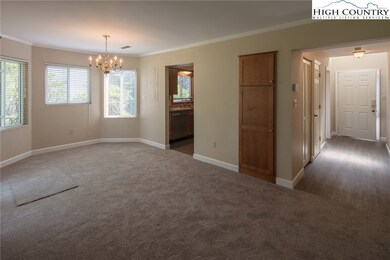 Open Dining Area w/custom built in cabinet featuri