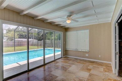 Dining room looking out to the pool