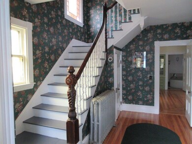 Stained Glassed windows in the stairway
