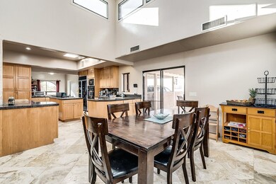 Dining Room over looking large Open Kitc
