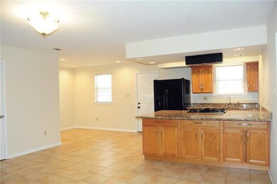 Open concept area with large island.