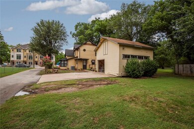 Detached garage with storage.