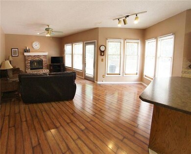 family room/eat in kitchen area