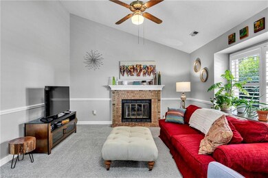 Vaulted Ceilings in Den