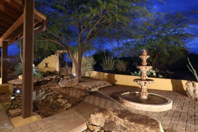 Night-Courtyard Fountain