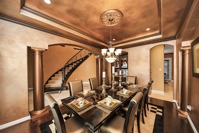 To the right, is the dining room for family dinner