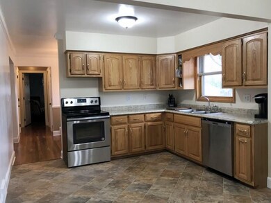 NICE SIZE REMODELED KITCHEN.