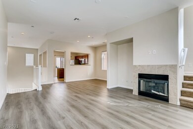 view across living back to kitchen